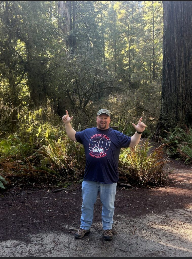 Celebrated 50th birthday in the Redwood Forest